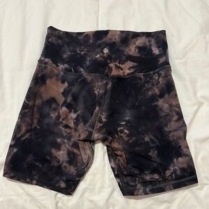Black and Brown Tie-Dye Shorts